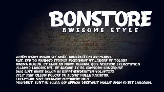 Bonstore - Display Font