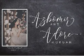 Asdore Script font