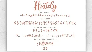 Huttely Calligraphy Business Font