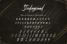 Studiogrand - Signature Font