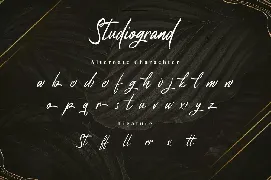 Studiogrand - Signature Font