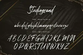 Studiogrand - Signature Font