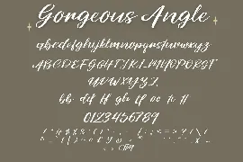 Gorgeous Angle Font