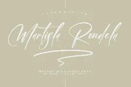 Martisla Rondela Modern Signature Font