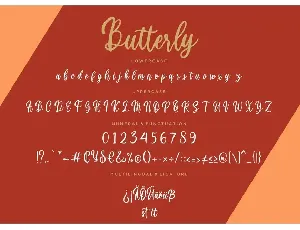 Butterly Calligraphy Business Font