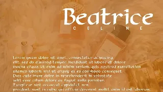 Beatrice Celine - Serif Font