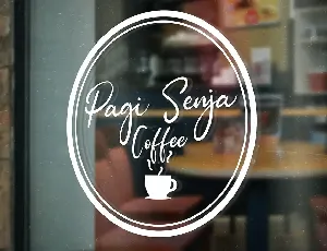 Pagi Senja - Calligraphy Font