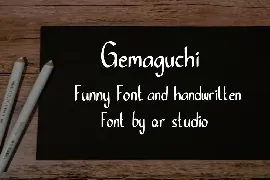 Gemaguchi font