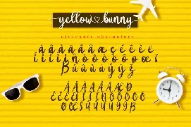 Yellow Bunny - Lovely Calligraphy Font