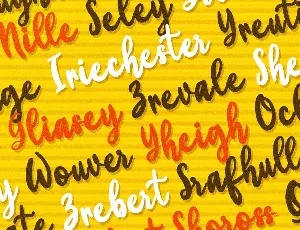 Yellow Bunny - Lovely Calligraphy Font