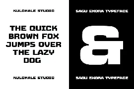 Sagu Exora Sport Display Sans Font