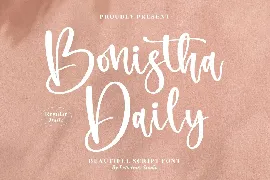 Bonistha Daily Script Font