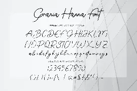 Grania Hanna font