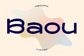 Baou Modern logo font