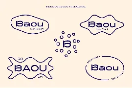 Baou Modern logo font