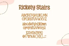 Rickety Stairs font