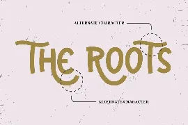 The Roots - Vintage and Hand Crafted Font