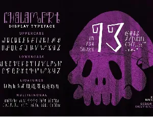 Chalamert - Halloween Display Font