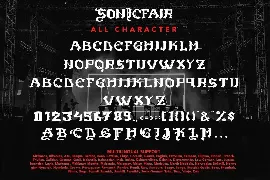 Sonicfair - Gothic Typeface Font