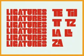 Thugolatz - Ligature Extended Sans font