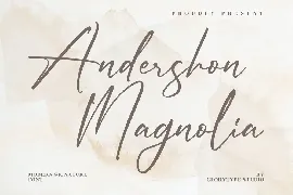 Anderson Magnolia Modern Signature Font