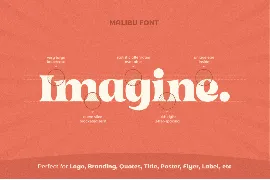 Malibu - Fancy Vintage Font