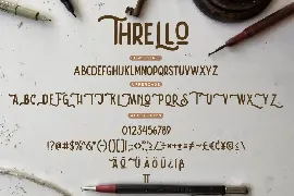 Thrello Monoline Brush Business Font