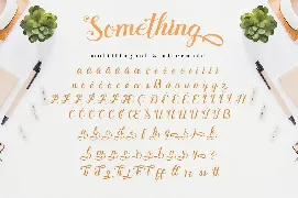 Something - Calligraphy Font