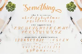 Something - Calligraphy Font