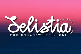 Selitia font