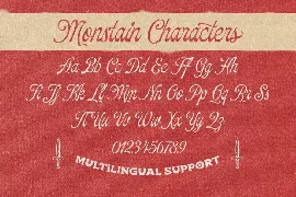 The Monstain font