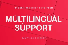 Campaign - Modern Humanist Sans Serif font