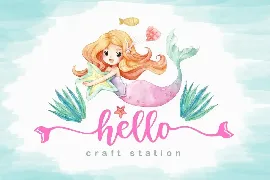 Mermaid Stories Crafting Font