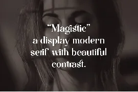 Magistic - Serif Ligature Typeface font