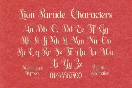 Lion Parade font