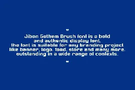 Jibon Gothem Brush font