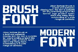 Jibon Gothem Brush font