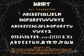 Labirt - Creepy Typeface Font