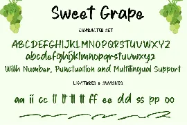 Sweet Grape font