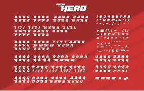 Masked Hero font