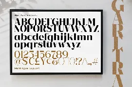 Garetra font