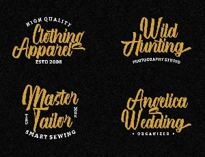 After Breaking - Modern Script Typeface font