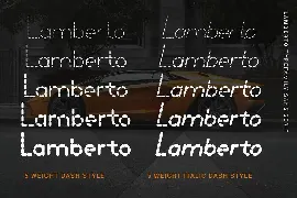 Lamberto - 20 Monoline Fonts