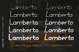 Lamberto - 20 Monoline Fonts