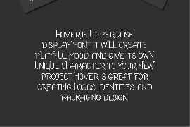 Hover Uppercase Font