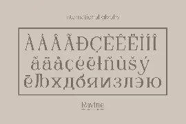 RAVINE - Modern Serif font