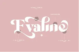 Evaline | Display Modern Typeface font