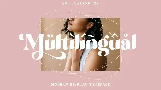 Evaline | Display Modern Typeface font