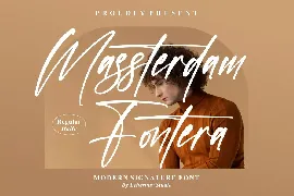 Massterdam Fontera Modern Signature Font