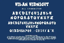 Milan Midnight font